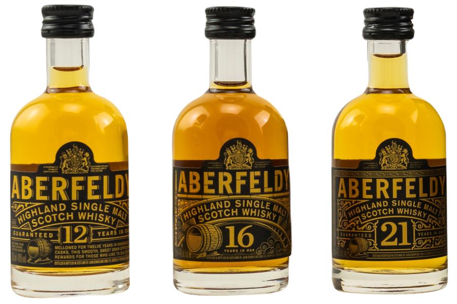 Aberfeldy Miniatur Collection The Golden Dram - 3x 0,05l 40% vol.