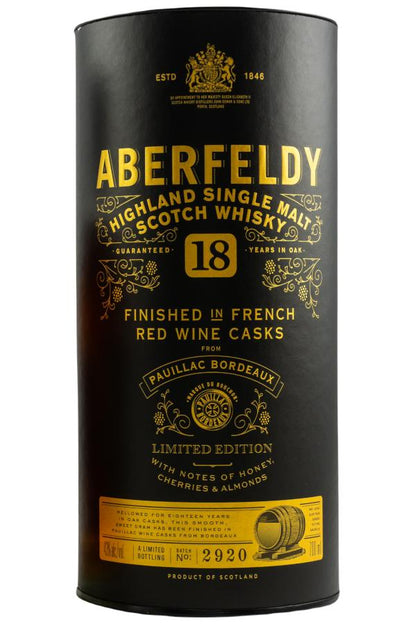 Aberfeldy 18 Jahre Pauillac Wine Cask - Limited Edition 43% vol. 0,7 l