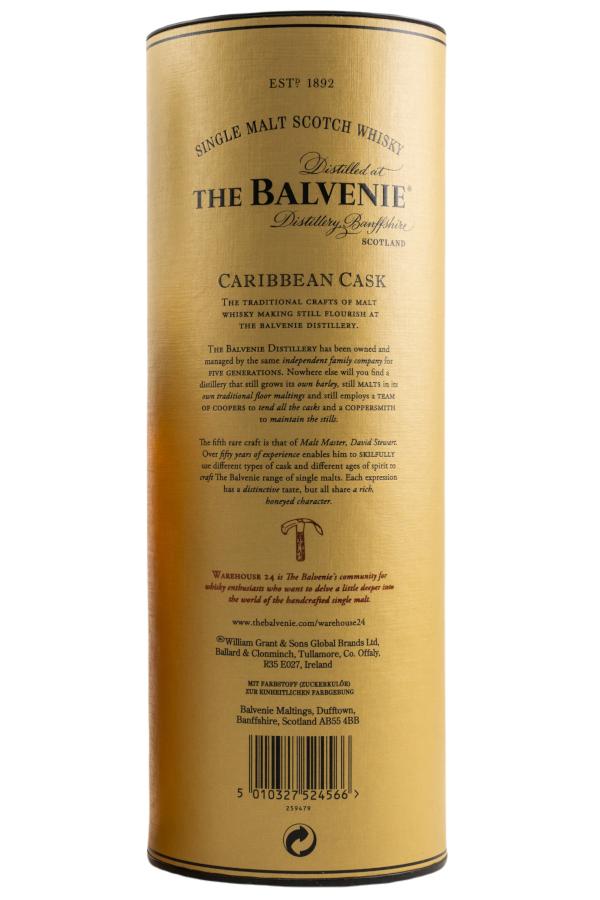 The Balvenie 14 Jahre Caribbean Cask 43% vol. 0,7 l