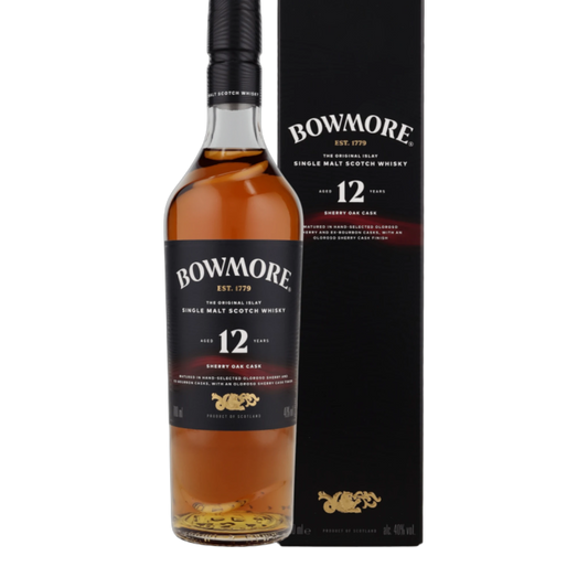 Bowmore 12 Years Sherry Oak Cask 0,7 l – Islay Single Malt Scotch Whisky  40 % vol.