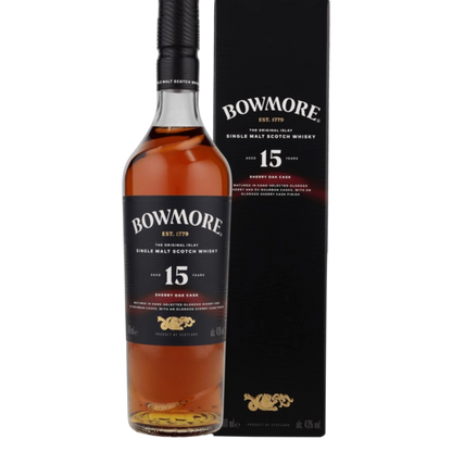Bowmore 15 Years – Sherry Oak Cask – Islay Single Malt Scotch – 43 % vol. – 0,7 l
