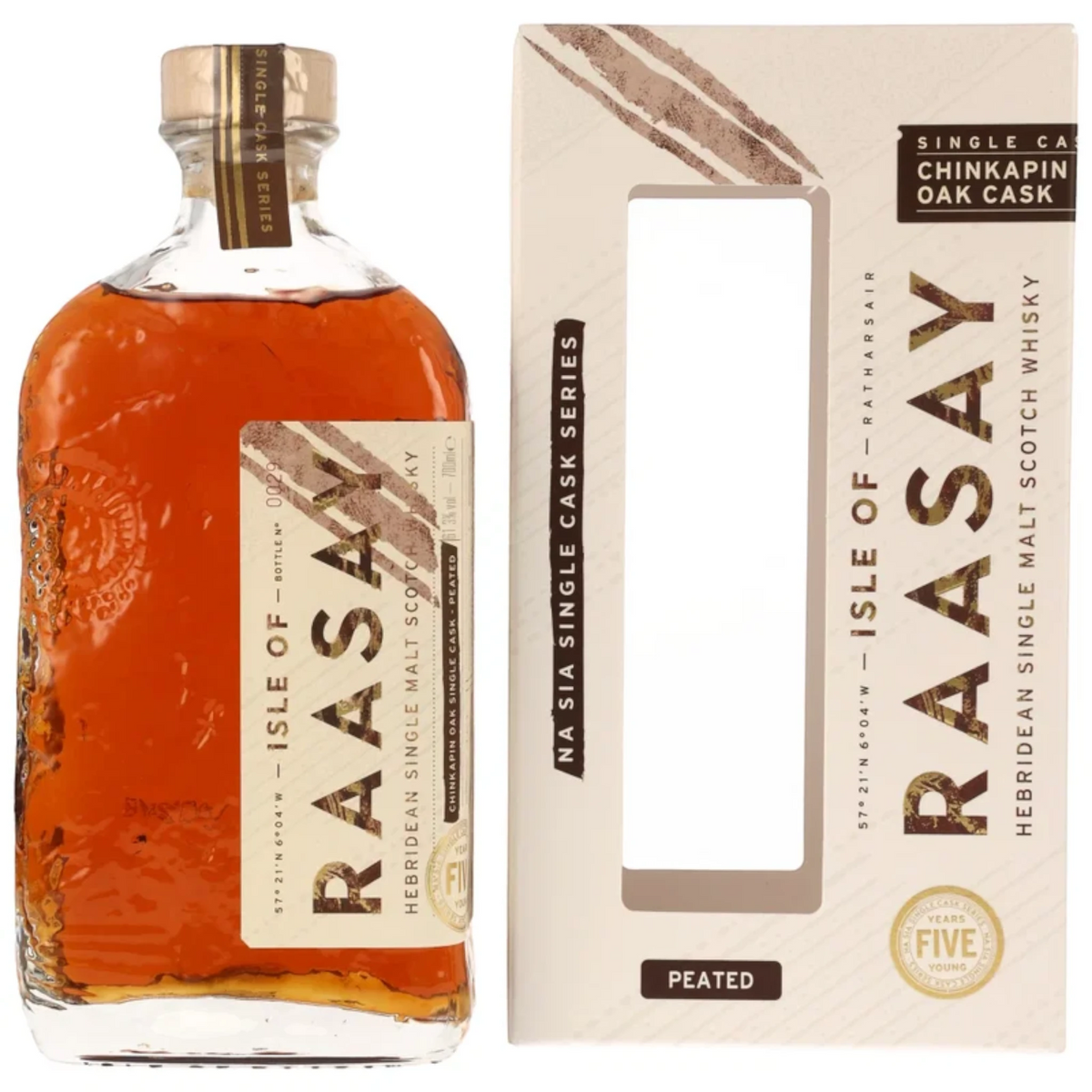 Isle of Raasay Single Malt Whisky - The Draam - Lightly Peated – 46.4% vol. – 0.7 L