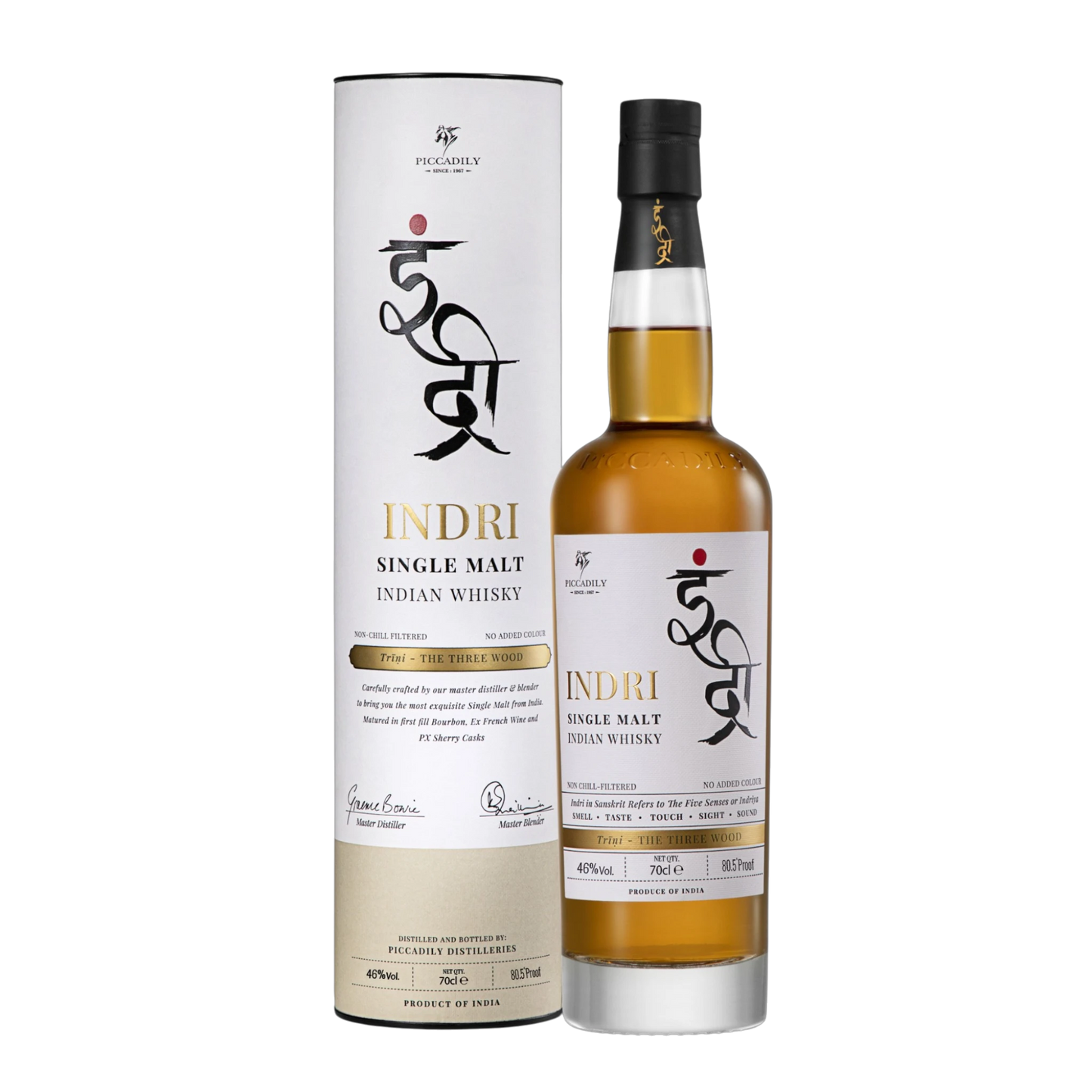 Indri-Trini – Indian Single Malt Whisky – 46 % vol. – 0,7 l