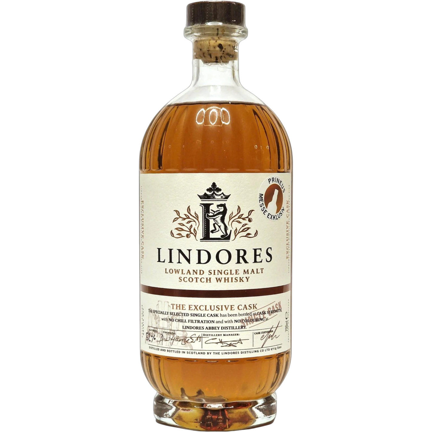 Lindores Abbey Distillery – The Exclusive Cask Muscat Firkin Finish – #19/1121 – 52,0 % vol. – 0,7 l