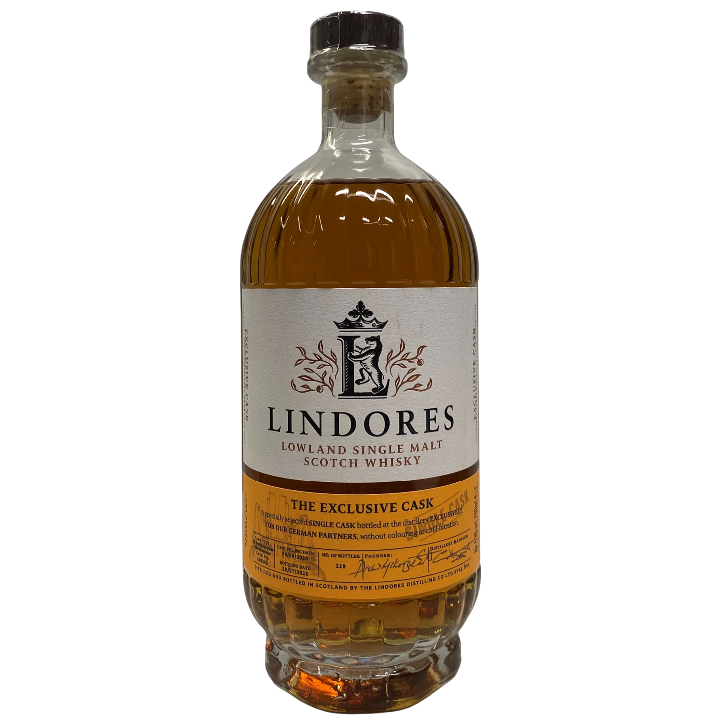 Lindores Abbey Distillery – The Exclusive Cask Rum / Sauternes Wine – #20/0343 – 53,0 % vol. – 0,7 l