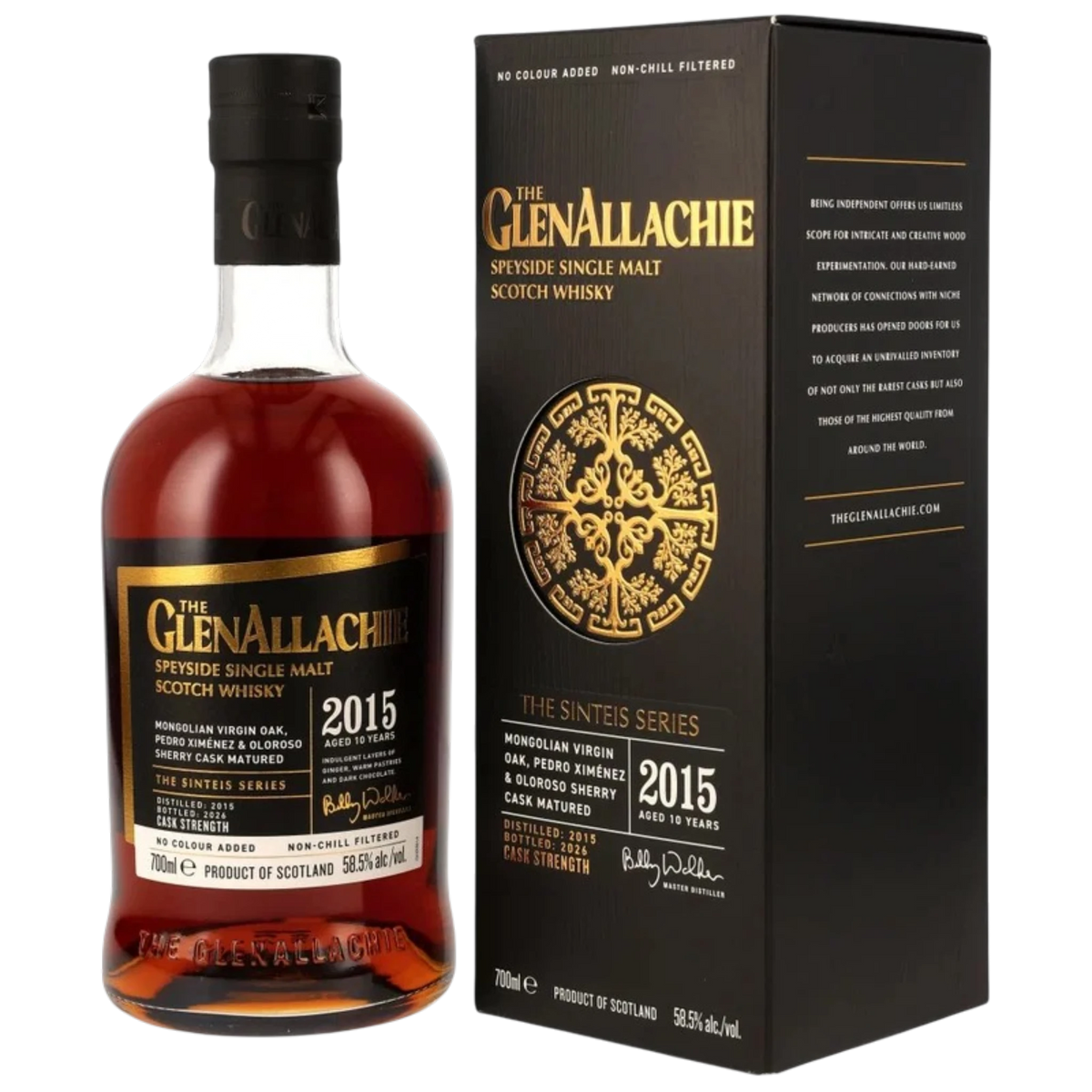 GlenAllachie 2015/2026 – 10 Jahre – Sinteis Series Part IV – 58,5 % vol. – 0,7 l