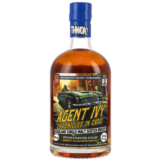 Blair Athol 12 Jahre Whisky Heroes - Agent Ivy Chronicles in Cadiz Brave New Spirits 55,9% 0,7l