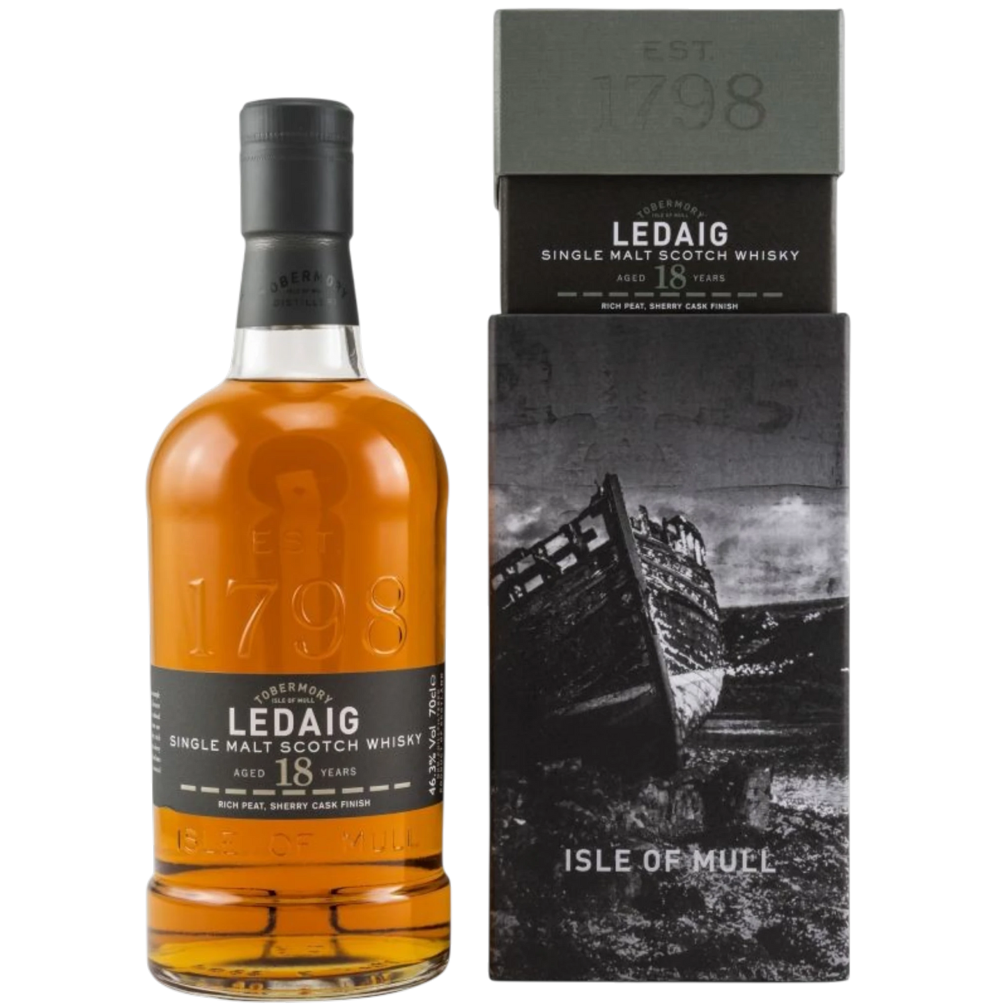 Ledaig 18 Jahre – Island Single Malt Scotch – 46,3 % vol. – 0,7 l