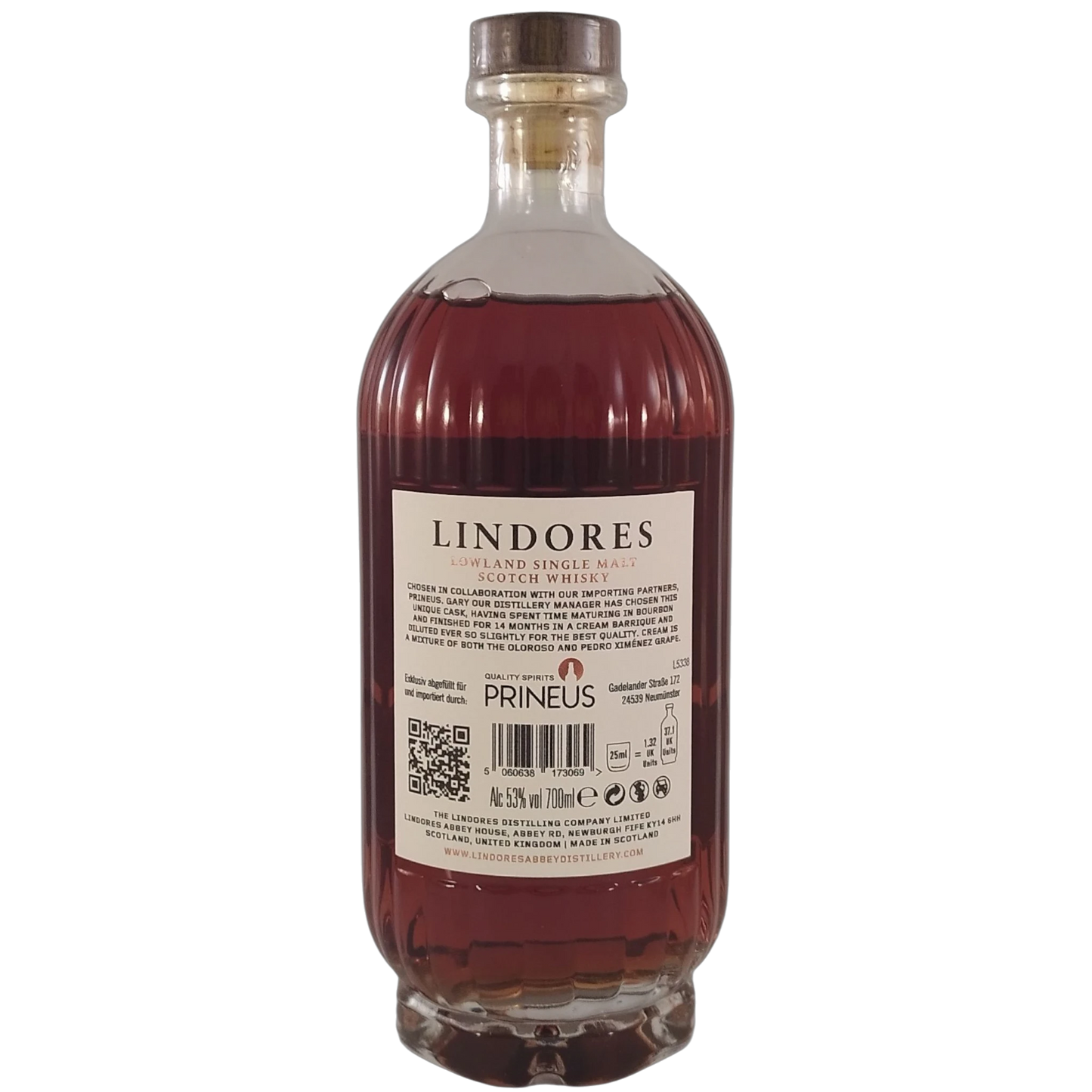 Lindores Abbey Distillery – Gary’s Exclusive Cask Cream Sherry Finish – #244006 – 53,0 % vol. – 0,7 l