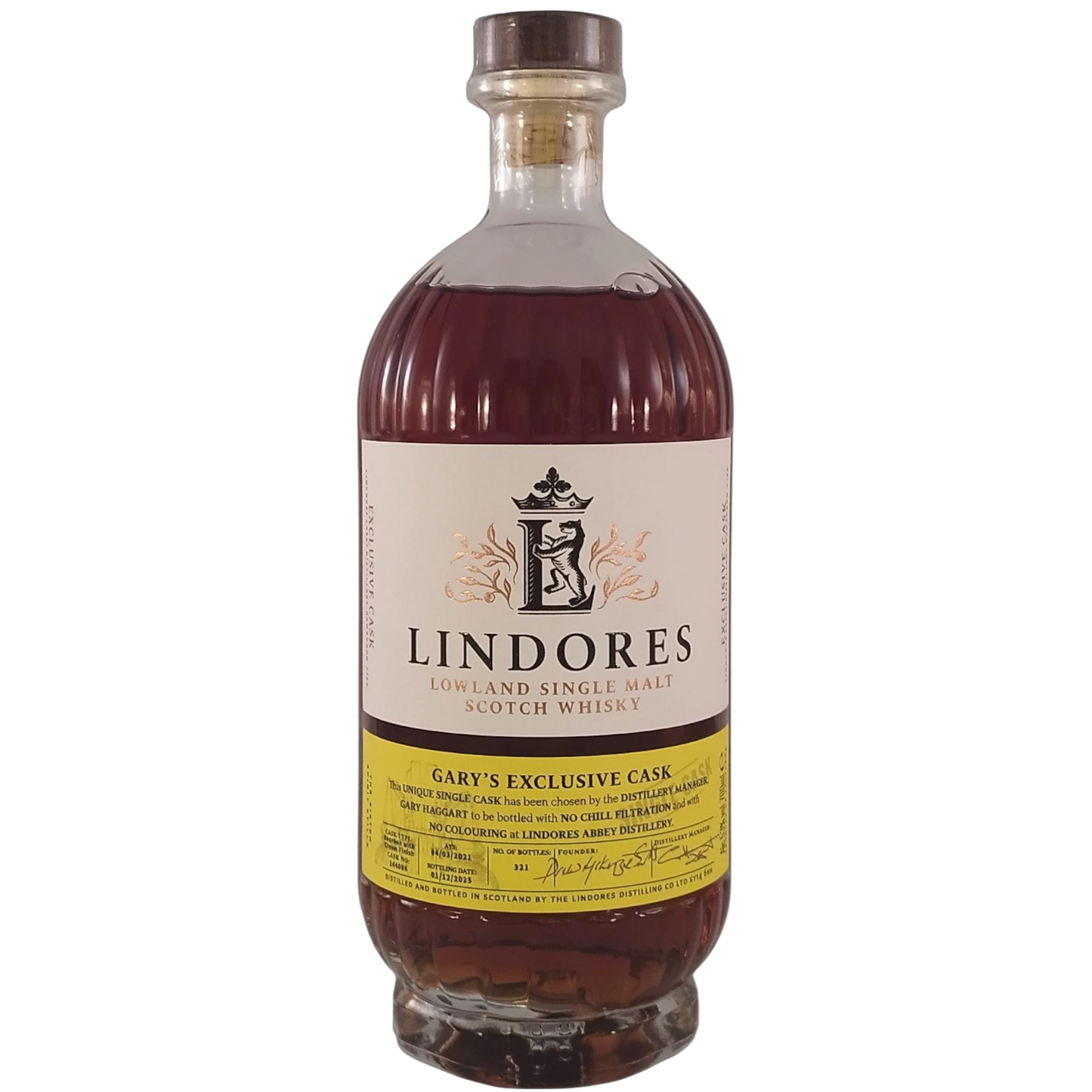 Lindores Abbey Distillery – Gary’s Exclusive Cask Cream Sherry Finish – #244006 – 53,0 % vol. – 0,7 l