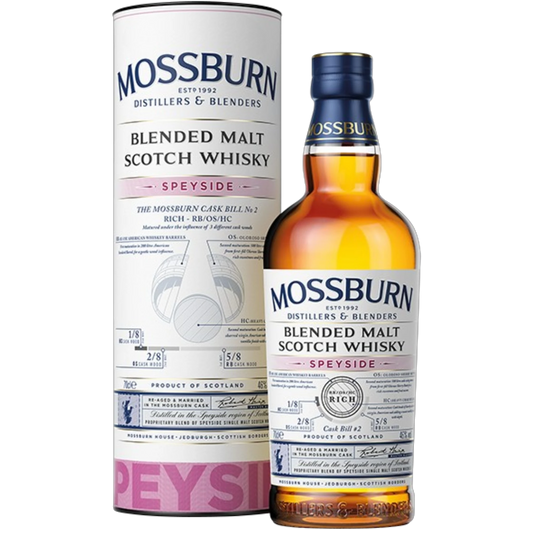 Mossburn Speyside „Rich“ – Cask No. 2 – Speyside Blended Malt Scotch Whisky – 46 % vol. – 0,7 l