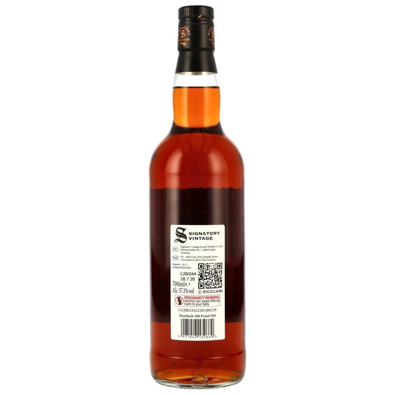 Mortlach 2016/2026 – 10 Jahre – Signatory 100 PROOF Edition #84 – 57,1 % vol. – 0,7 l