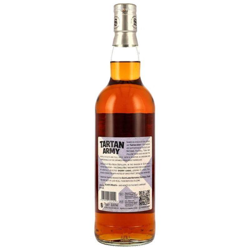 Ben Nevis 11 Years Old – Sherry Casks – Tartan Army Edition by Signatory – Highland Single Malt – 46 % vol. – 0,7 l