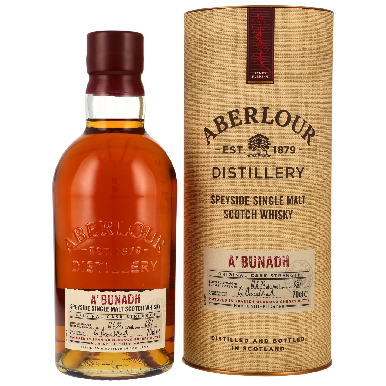 Aberlour A’bunadh – Speyside Single Malt Scotch – 61,6 % vol. – 0,7 l