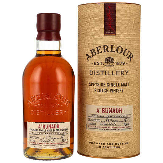 Aberlour A’bunadh – Speyside Single Malt Scotch – 61,6 % vol. – 0,7 l