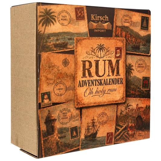 Rum-Adventskalender 2026 – 24 × 0,02 l – mit Begleitheft und Nosingglas