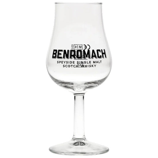 Benromach Tastingglas – Tulpenform – mit 2/4-cl-Eichstrich