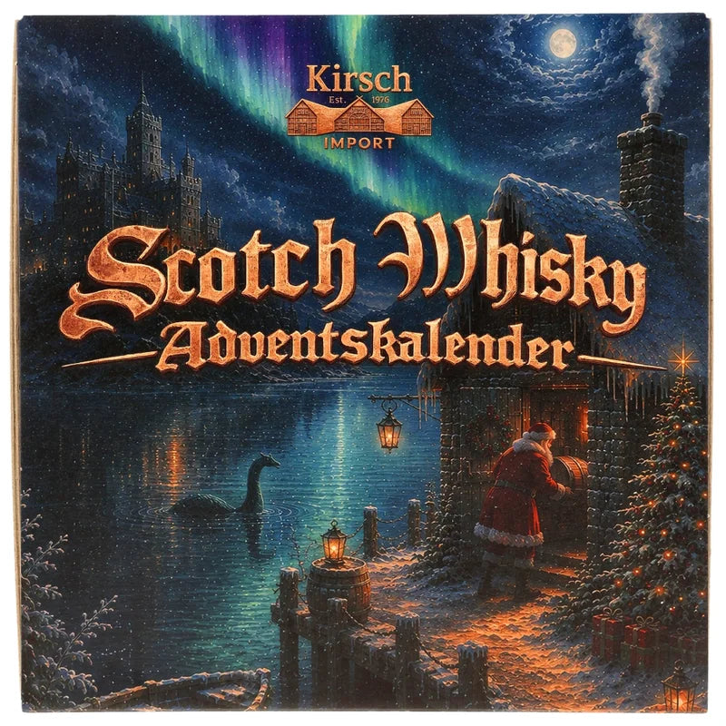 Scotch-Whisky-Adventskalender 2026 – 24 × 0,02 l – mit Begleitheft und Nosingglas