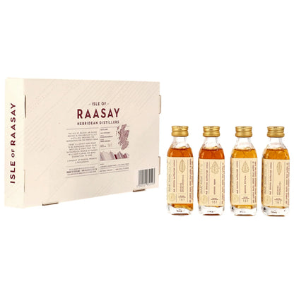 Isle of Raasay Oak Species Maturation Series – Tasting Pack 4 × 0,05 l – 50,7 % vol.