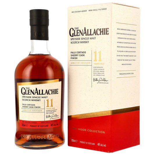 GlenAllachie 11 Years Old – Palo Cortado Sherry Cask Finish – Speyside Single Malt Scotch – 48 % vol. – 0,7 l
