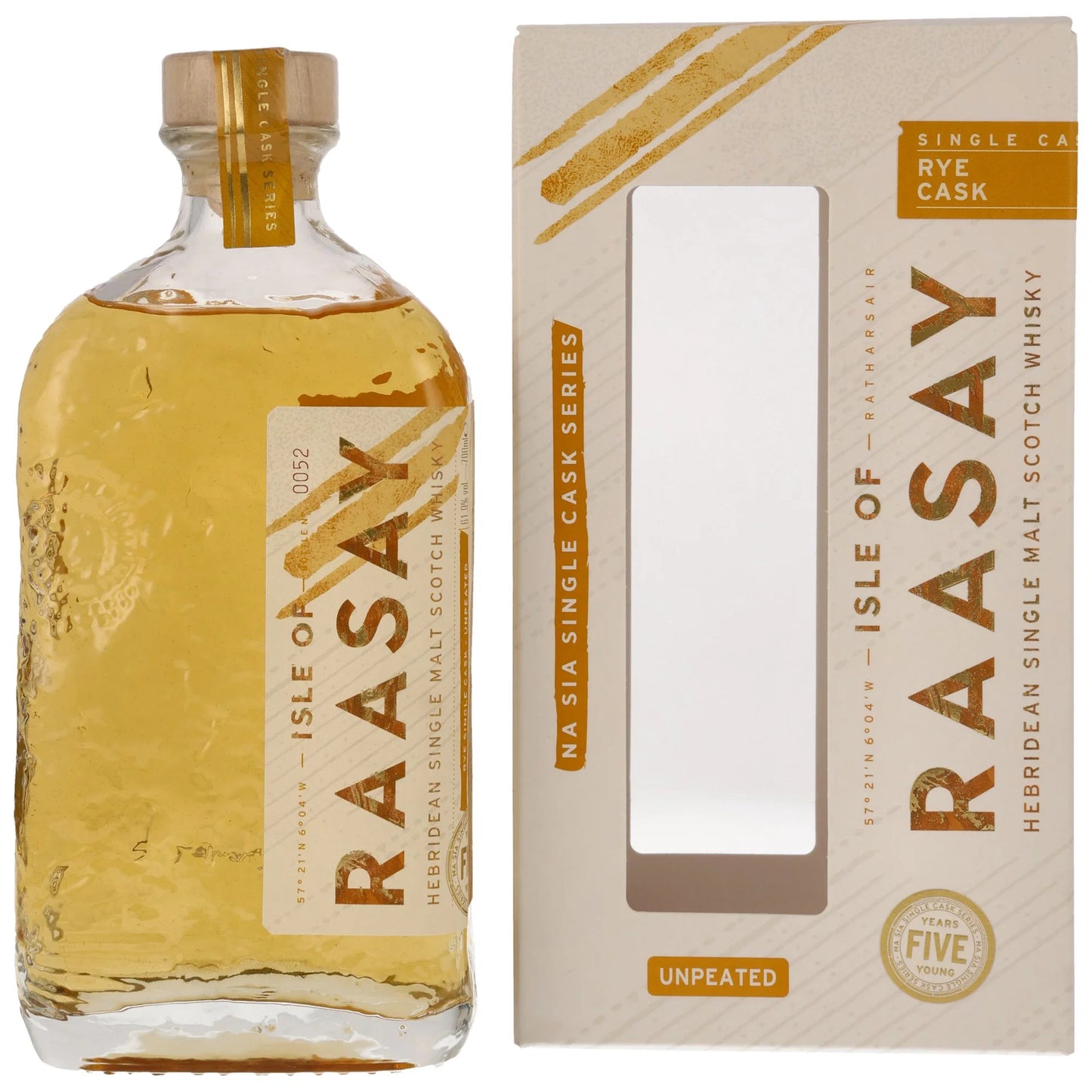 Isle of Raasay 2019/2024 – 5 Years Old – Single Cask #19/266 – Rye Cask – 61,9 % vol. – 0,7 l
