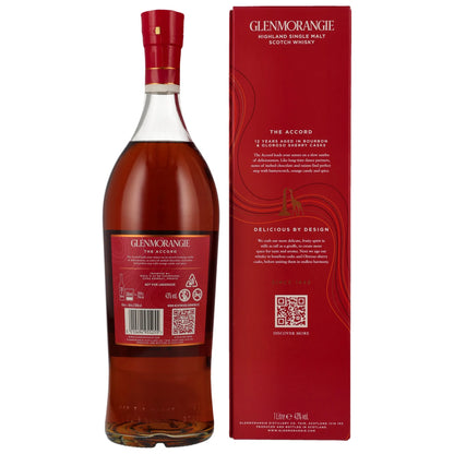 Glenmorangie 12 Years Old – The Accord – Highland Single Malt Scotch Whisky – 43 % vol. – 0,7 l