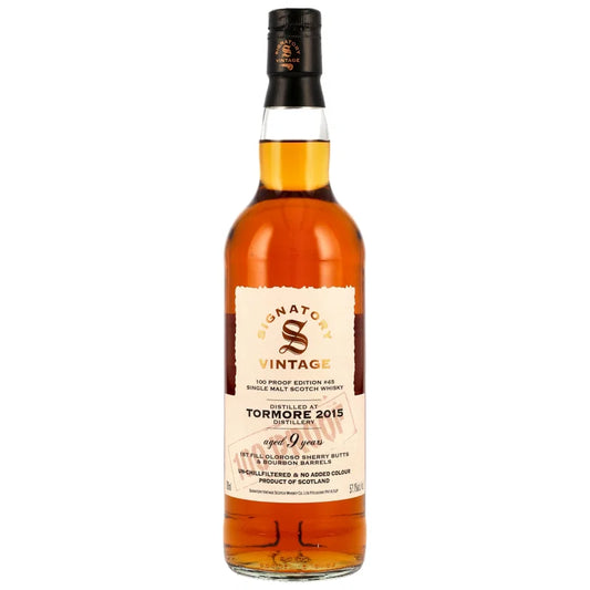 Tormore 2015/2025 – 9 Years Old – Signatory 100 PROOF Edition #45 – 57,1 % vol. – 0,7 l