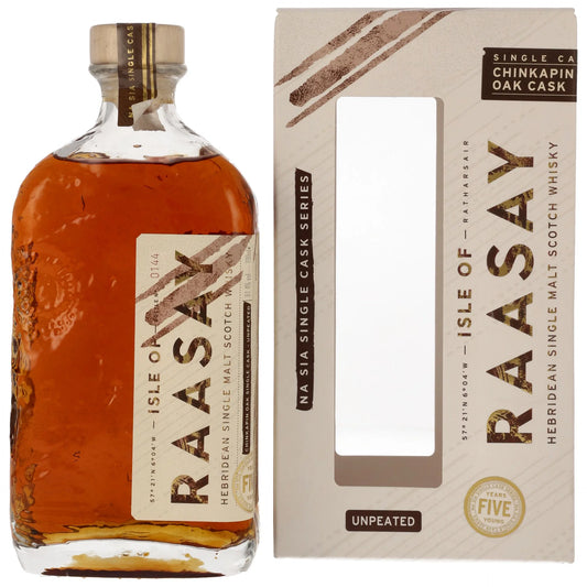 Isle of Raasay 2019/2024 – 5 Years Old – Single Cask #19/167 – Chinkapin Oak – 61,4 % vol. – 0,7 l