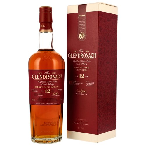 The GlenDronach 12 Years – Highland Single Malt Scotch Whisky – 43 % vol. (0,7 l)