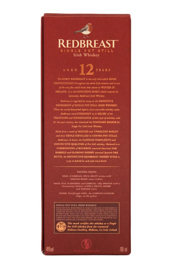 Redbreast 12 Jahre  0,7 l - Irish Single Pot Still