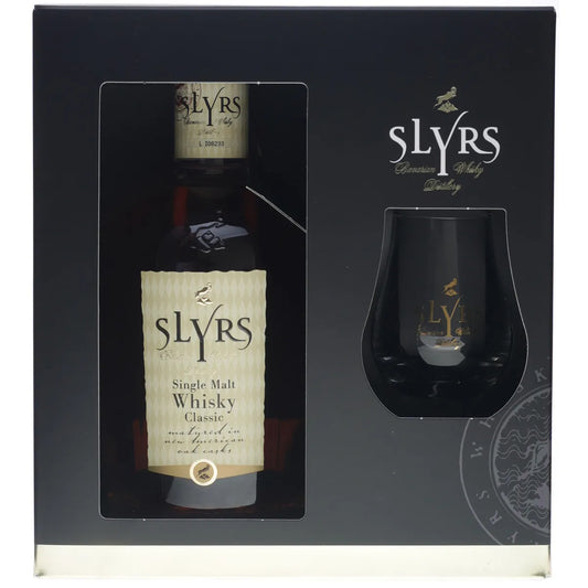 Slyrs Single Malt 43% vol. 0,7 l Geschenkpackung mit Glas