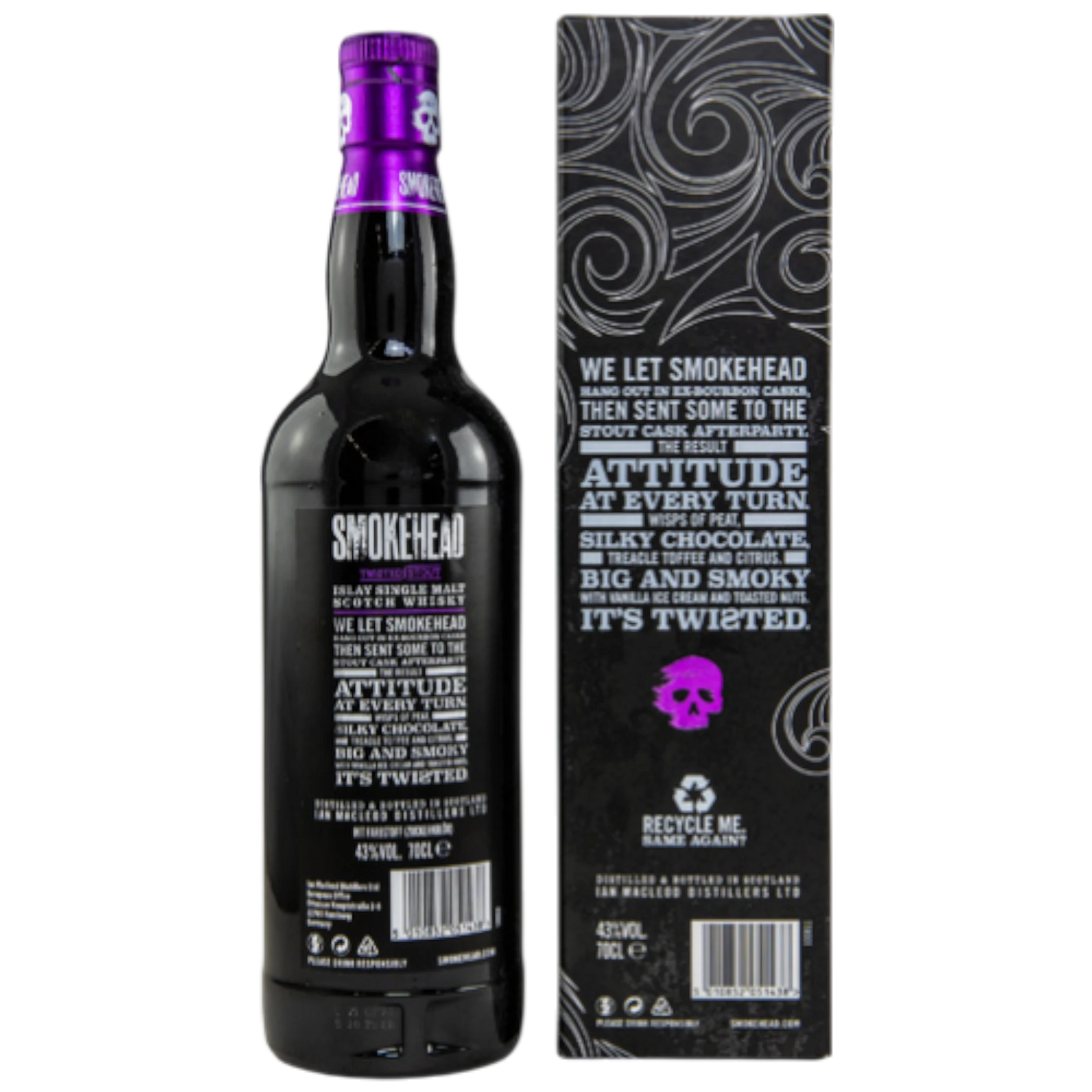 Smokehead Twisted Stout – Islay Single Malt Scotch Whisky – 43 % vol. – 0,7 l