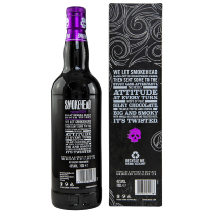 Smokehead Twisted Stout – Islay Single Malt Scotch Whisky – 43 % vol. – 0,7 l