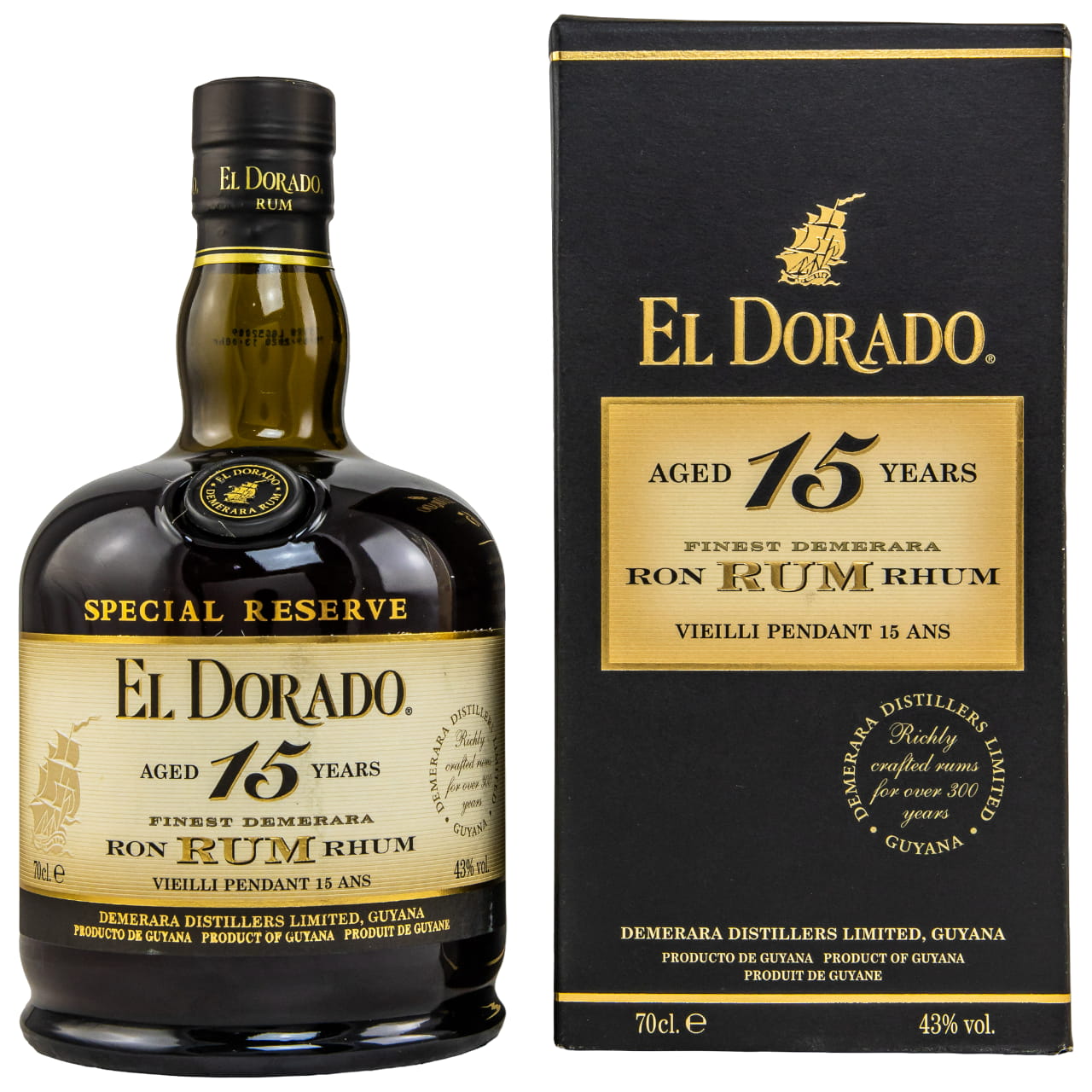 El Dorado Special 15 Jahre Rum 43% vol. 0,7l