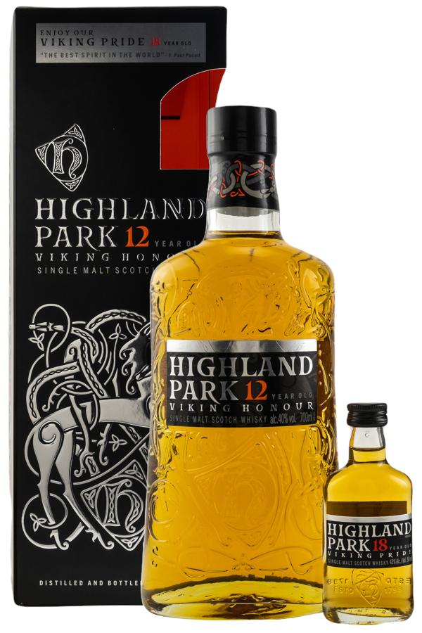 Highland Park 12 Viking Honour 40% vol. 0,7l + Mini Highland Park 18 43% vol. 0,05l