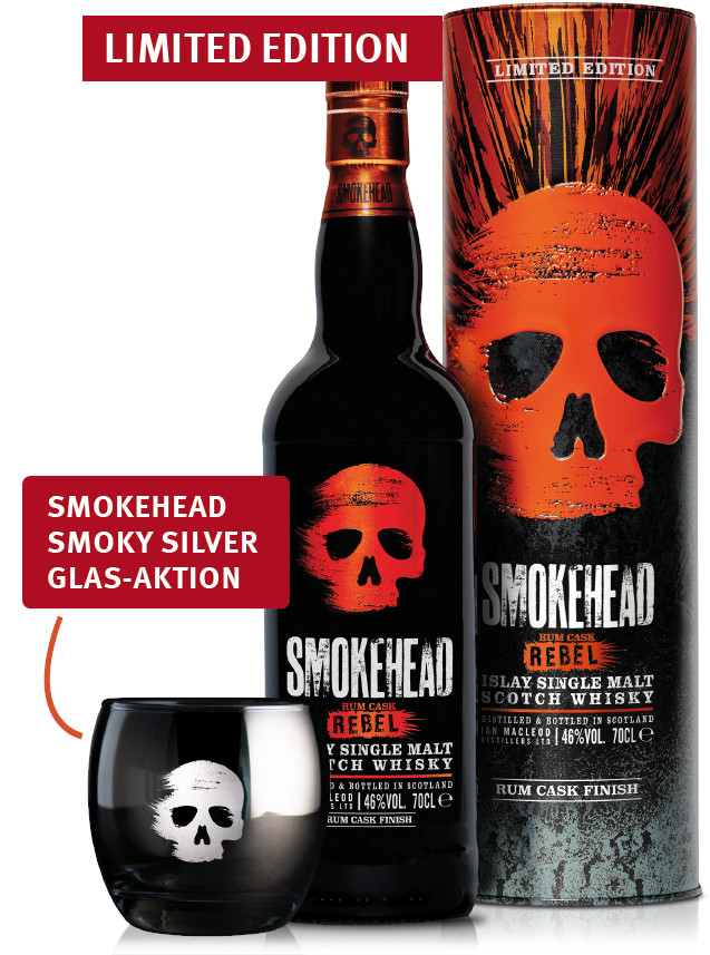Smokehead Rum Cask Rebel 46% vol. 0,7l