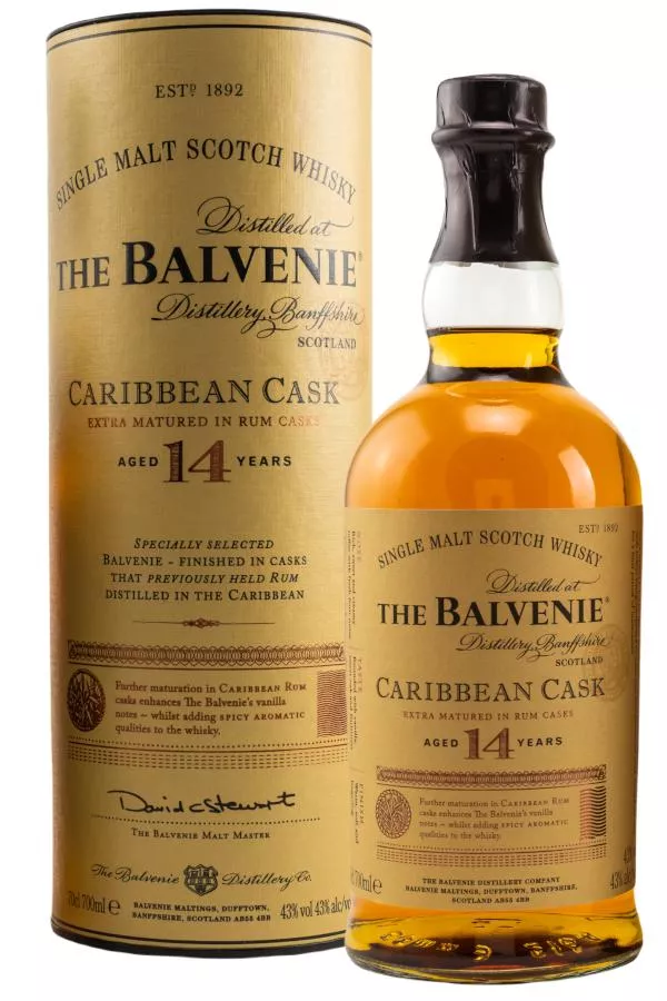 The Balvenie 14 Jahre Caribbean Cask 43% vol. 0,7 l